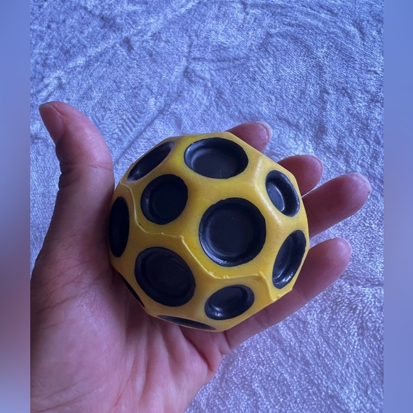 Original MOON BALL WABOBA HYPER BOUNCING BALL TO THE MOON NEON YELLOW  black - Picture 4 of 9